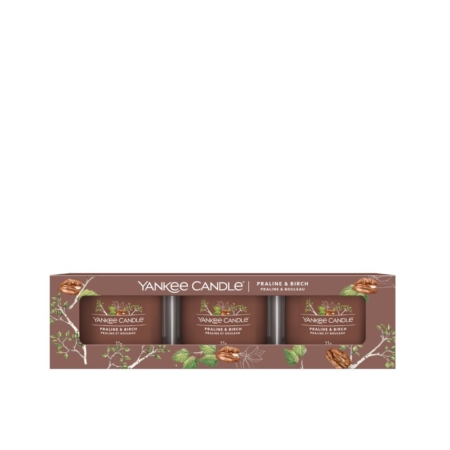 Yankee Candle Filled Votive Praline & Birch 3 pack 2