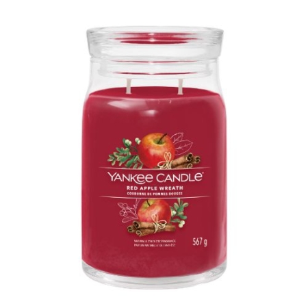 Yankee Candle Signature Large Jar Red Apple Wreath 10