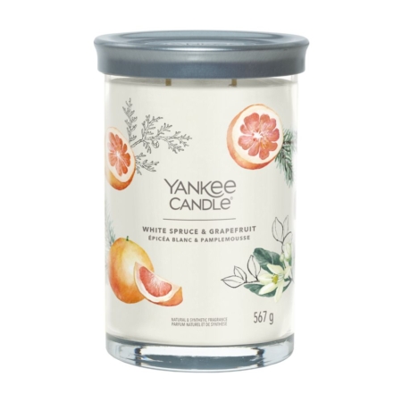 Yankee Candle Signature Large Tumbler White Spruce & Grapefruit 6