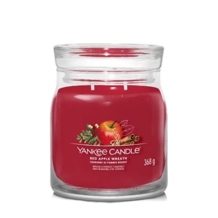 Yankee Candle Signature Medium Jar Red Apple Wreath 6