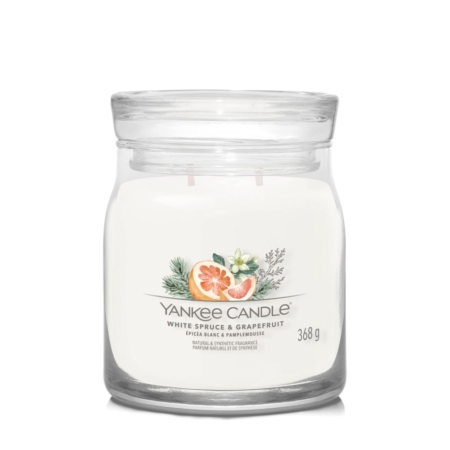 Yankee Candle Signature Medium Jar White Spruce & Grapefruit 4
