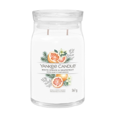 Yankee Candle Signature Large Jar White Spruce & Grapefruit 8