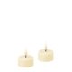 Deluxe Homeart Led Tealight 2 stuks Cream 4