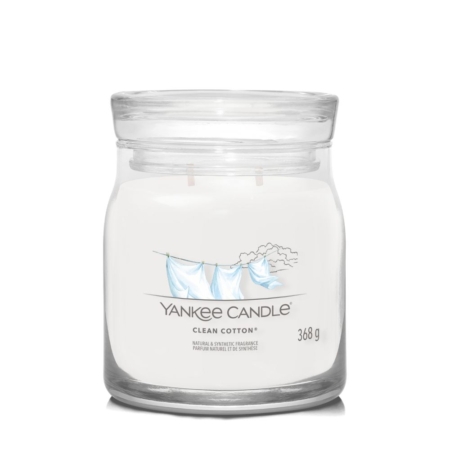 Yankee Candle Signature Medium Jar Clean Cotton 13