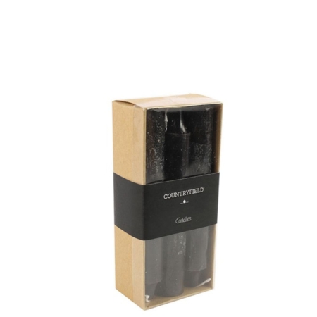 Countryfield Diner Kaars Zwart 14 cm 9