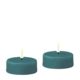 Deluxe Homeart Led Jumbo Tealight 2 stuks Jade Green 8