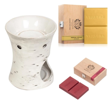 Birch Wax brander en 2 wax melt Vellutier 1