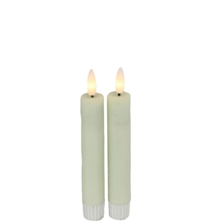 Countryfield Led Dinerkaars Rustiek Creme 2 stuks 15 cm 13