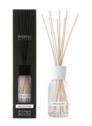 Millefiori Geurstokjes White Mint & Tonka 100 ml