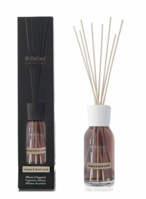Millefiori Geurstokjes Incense & Blond Woods 100 ml