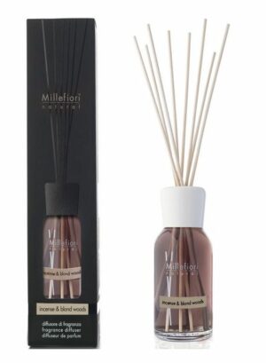 Millefiori Geurstokjes Incense & Blond Woods 250 ml