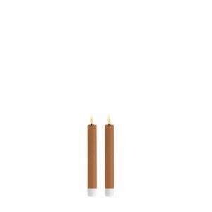 Deluxe Homeart Led Dinnercandle 2 stuks 15 cm Caramel