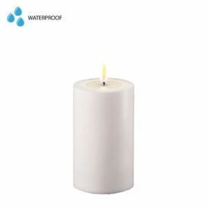 Deluxe Homeart Led Kaars Wit 7,5 x 12,5 cm Outdoor