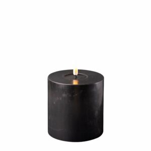 Deluxe Homeart Led Kaars Zwart 10 x 10 cm