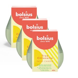 Bolsius Buitenkaars / Patiolight Citronella Zacht Groen 3 stuks