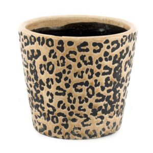 Homebound by KY Aardewerk Bloempot 16cm Panter