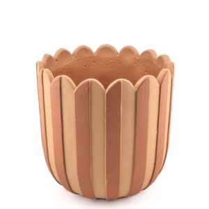 Homebound by KY Aardewerk Bloempot Striped Toscane