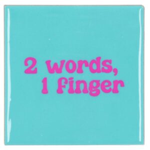 Tegeltje 2 Words 1 Finger