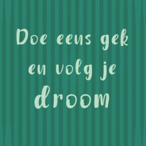 Tegeltje Doe eens gek