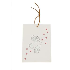 Zusss Geurzakje Vogel wit/grijsblauw/rood