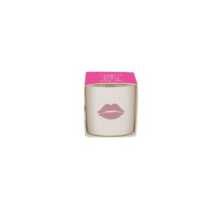 Zusss geurkaarsje in wikkel kusje wit/roze