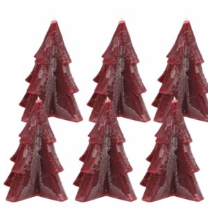 DK Design Kerstboom Kaarsjes Doos 6 stuks Brown