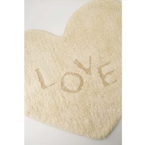 Zusss Badmat love hartje off white