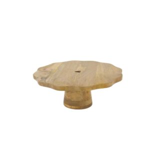 Zusss Taartplateau hout hartje naturel