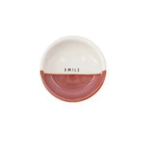 Zusss dipschaaltje Smile – wit/burgundy