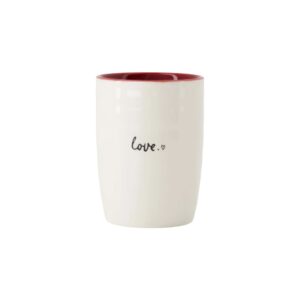 Zusss koffiemok love wit/rood