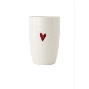 Zusss mok L hartje – wit/rood