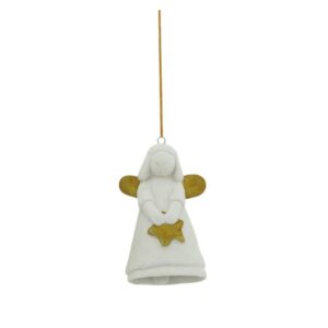 Home Society Kerst Hanger Engel Porselein Zina L