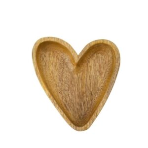 Zusss houten kom hartje S naturel