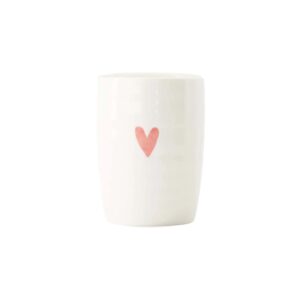 Zusss Koffiemok hartje Wit Roze