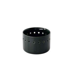 Zusss waxinelichthouder keramiek hart/ster Groen