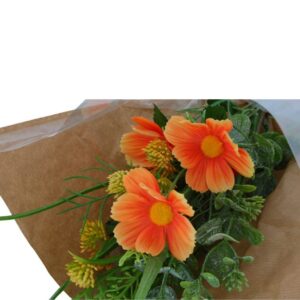 Countryfield Kunst Boeket Cosmos Kruisbloem Oranje