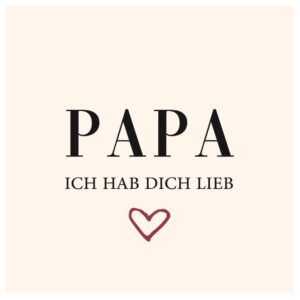 Tegeltje Papa ich hab dich lieb