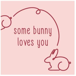 Tegeltje Some bunny loves you
