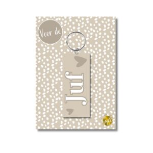 The Big Gifts Sleutelhanger Juf