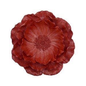 Homebound by KY Keramieken Bloem Scarlet L Burgundy