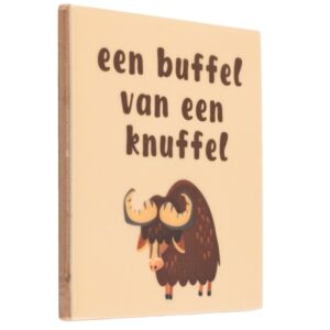 Tegeltje Buffel van een Knuffel