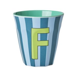 Rice Alfabet beker Stripes Blue F