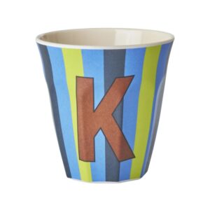 Rice Alfabet beker Stripes Blue K