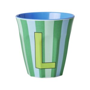 Rice Alfabet beker Stripes Blue L