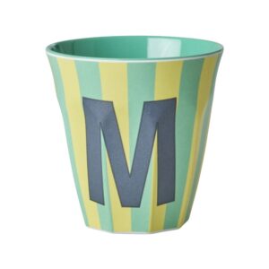 Rice Alfabet beker Stripes Blue M