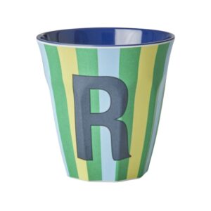 Rice Alfabet beker Stripes Blue R