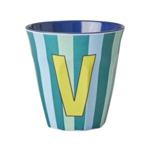Rice Alfabet beker Stripes Blue V