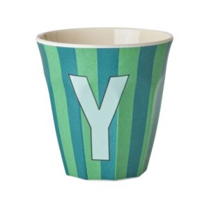 Rice Alfabet beker Stripes Blue Y
