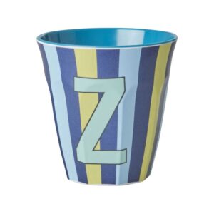 Rice Alfabet beker Stripes Blue Z