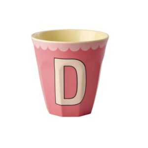 Rice Alfabet beker Vintage Pink D